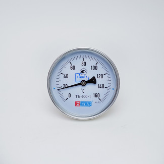 Термометр биметаллический Метер ТБ-1, 100, 0-160С, 60, 1,5, G1/2"