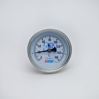 Термометр биметаллический Метер ТБ-1, 063, 0-160С, 60, 2,5, G1/2"