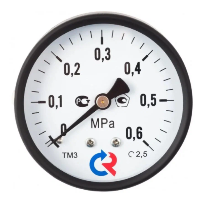 Манометр аксиальный Росма ТМ-310Т.00 (1/4" 63мм 0-6 бар 2,5)