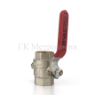 Кран шаровой для подключения датчика температуры VT.247.N.06	 Valtec Dn25 Pn40
