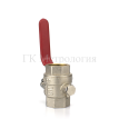 Кран шаровой для подключения датчика температуры VT.247.N.06	 Valtec Dn25 Pn40